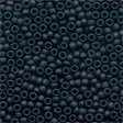 Flat Black Antique Glass Beads