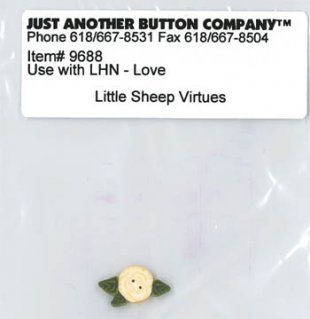 Small White Rose Button