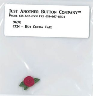 Red Rose Button