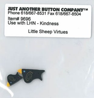 Little Sheep Virtues 10-Kindness Btn Pk (9696.G) by Little House Needleworks