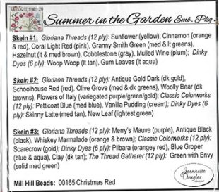 Summer In The Garden with embellishment thread pack