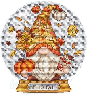 Snow Globe Fall Gnome