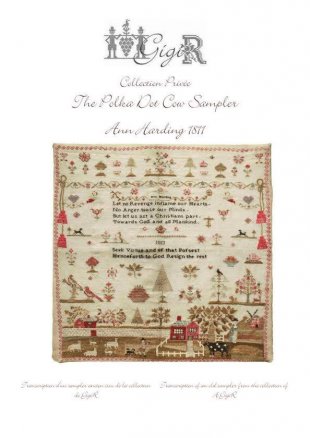 Polka Dot Cow Sampler Ann Hardin 1881