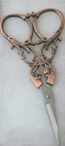 Whimsical Storybook Copper Toned Scissors