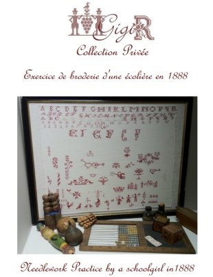 Needlework Practice By A Schoolgirl 1888