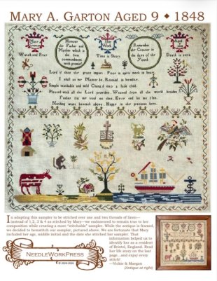 Mary A Garton Aged Nine 1848 Mary A Garton Aged Nine 1848