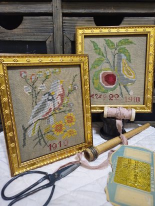 1910 Bird and Pear 1910 Bird and Pear