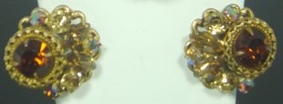 Regency Brown Topaz AB Earrings