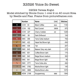 Voice So Sweet Supply List