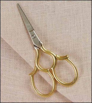 Tudor Scissors Gold Tone