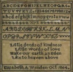 Elizabeth A Wenden 1864