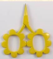 Flower Power Scissors Yellow