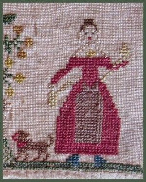 The Lady In Red Cross Stitch