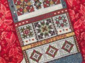 Christmas Stars Quilt Stocking 