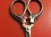 Mini Embroidery Scissors Antique Copper