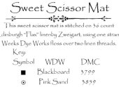Sweet Scissor Mat