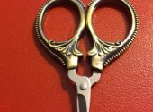 Mini Embroidery Scissors Antique Gold